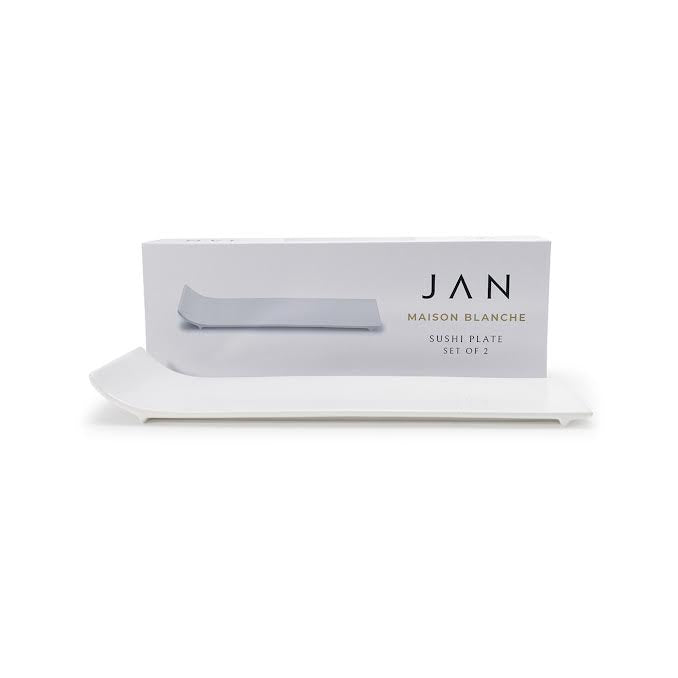 JAN Maison Blanche 2 Piece Sushi Platter Set White