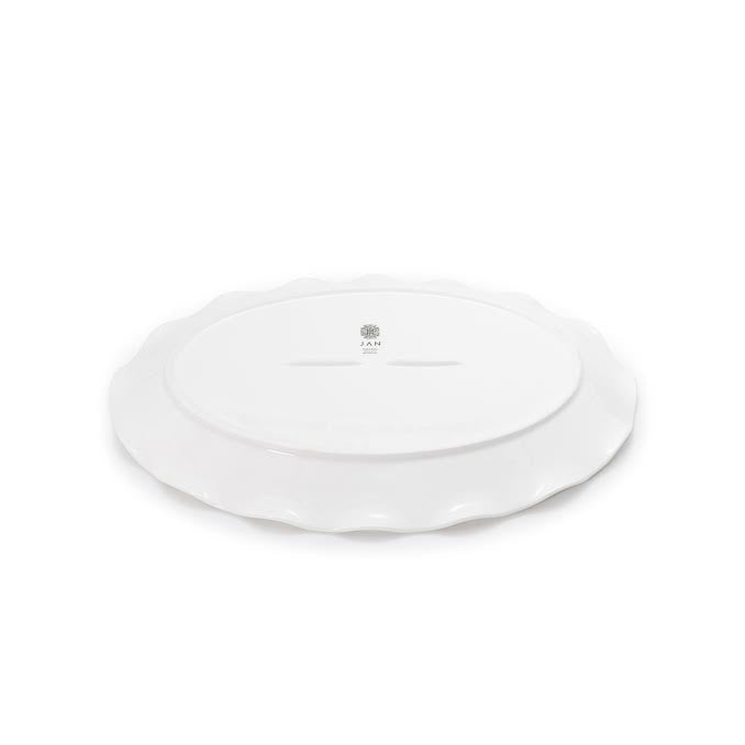 JAN Maison Blanche 40.8cm Wave Oval Platter White