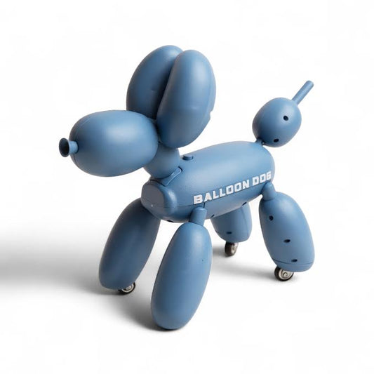 Balloon Dog with Wheels Blue