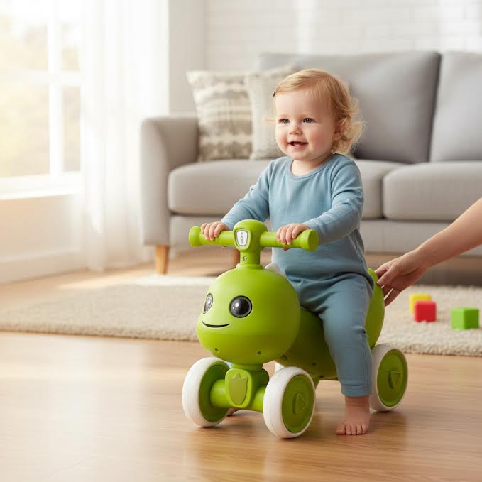 4 Wheel Balance Bike Green