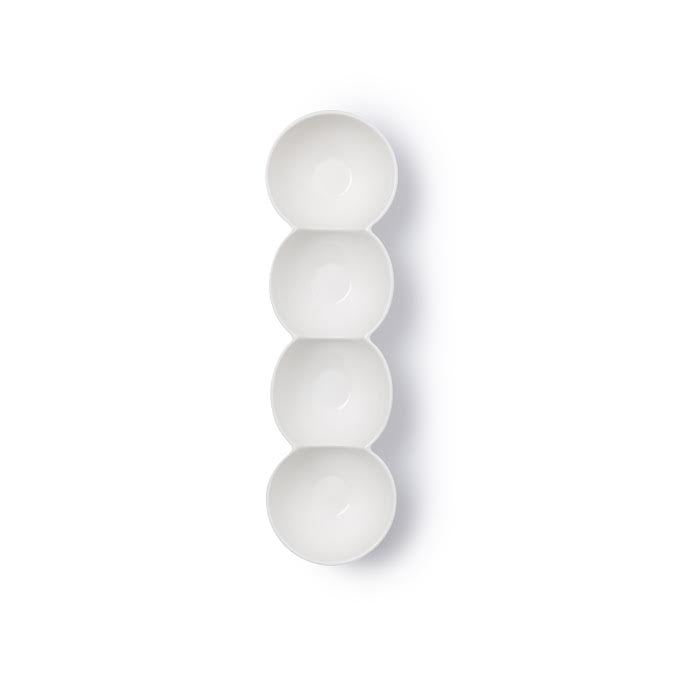 JAN Maison Blanche 34.5cm 4 Division Bowl White