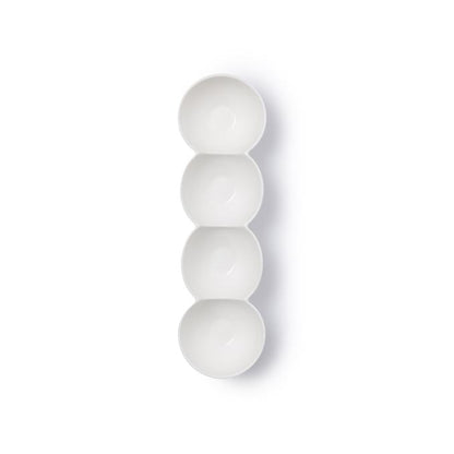 JAN Maison Blanche 34.5cm 4 Division Bowl White
