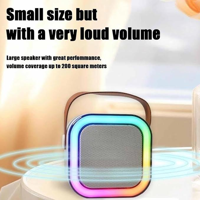 Colorful Karaoke Bluetooth Sound System Pink