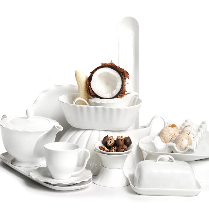 JAN Maison Blanche 2 Piece Cup & Saucer Set White