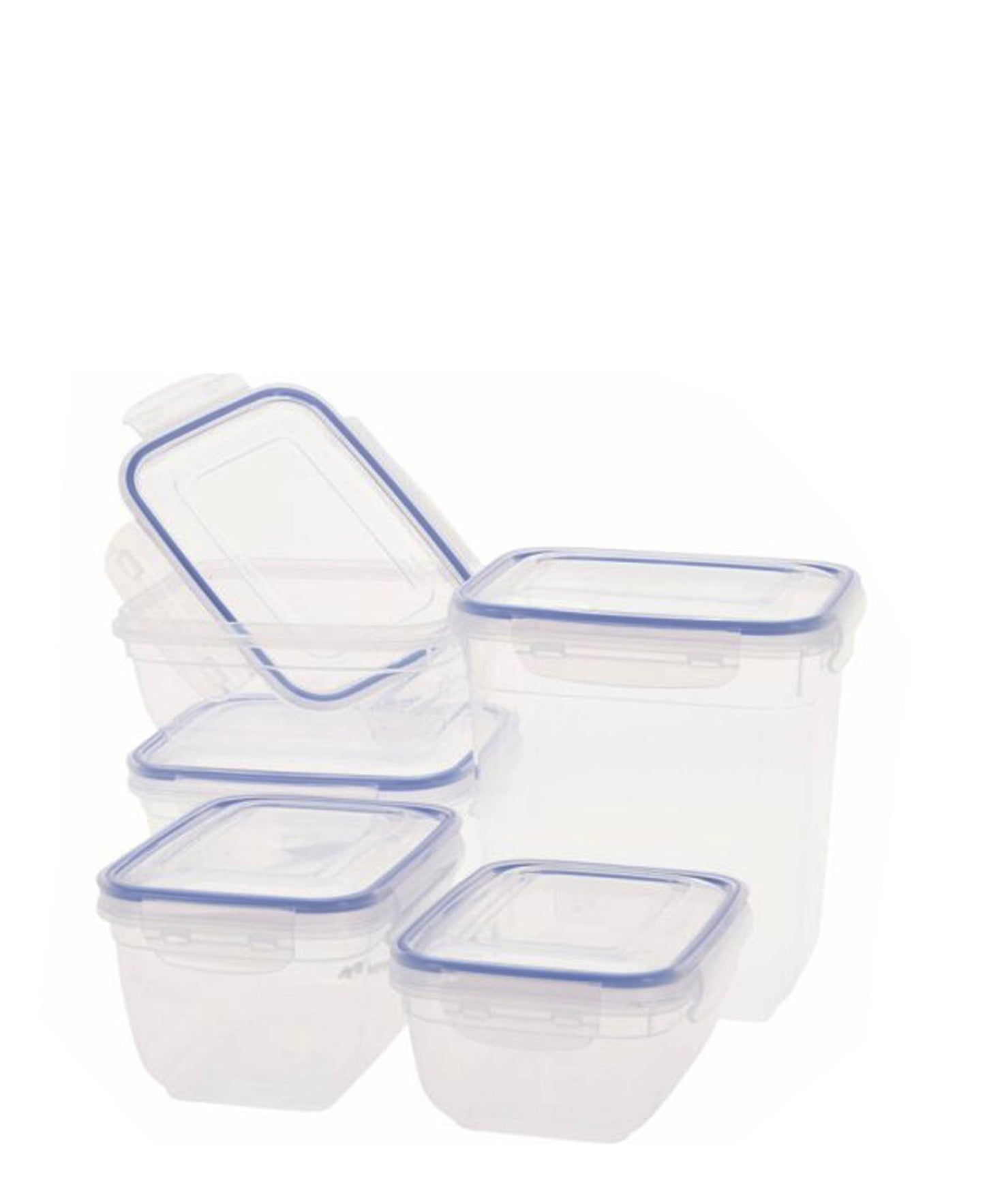 Kitchen Life 5 Piece Storage Container Set - Clear