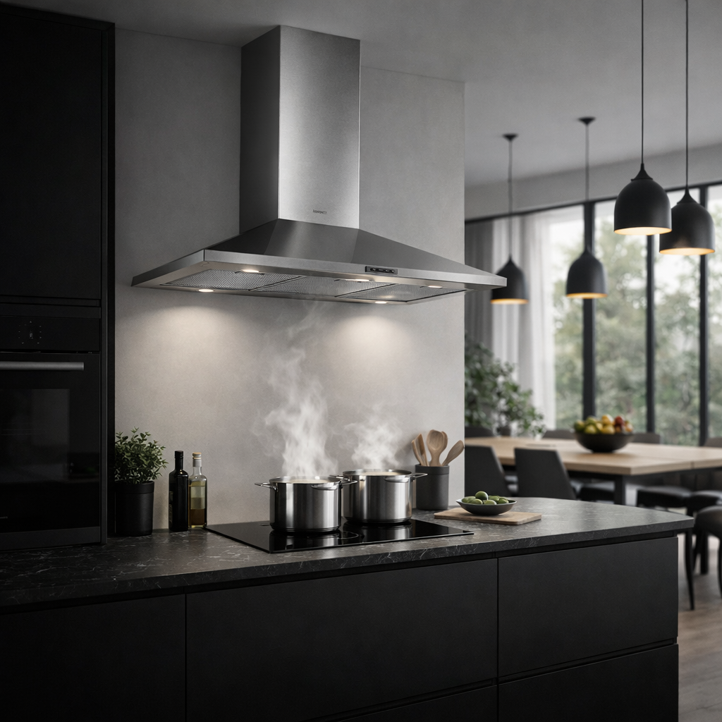 Elica 90cm Pyramid Style Cooker Hood Stainless Steel