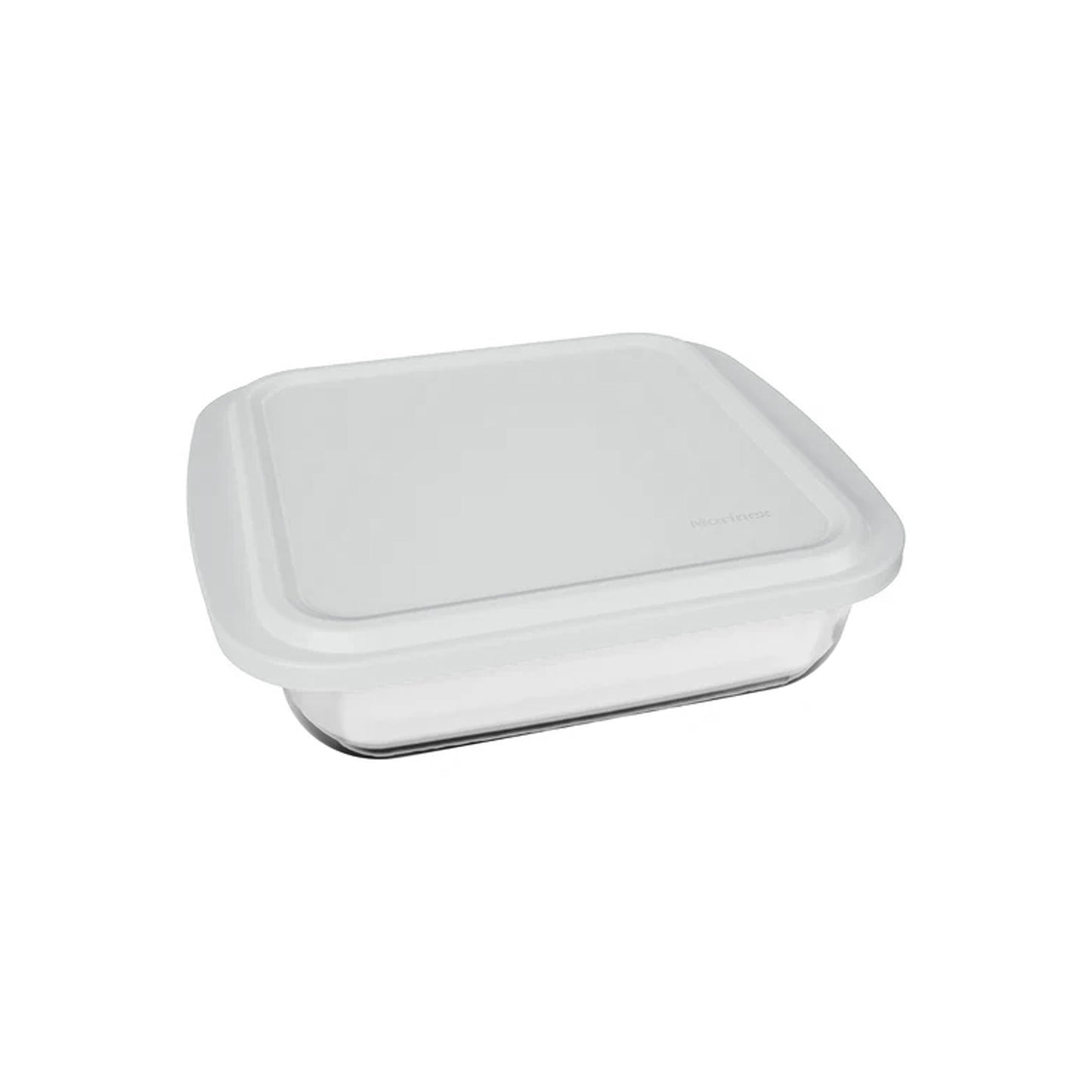 Marinex 1.1Lt Square Roaster with Plastic Lid White