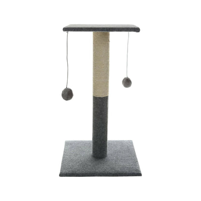 Cats Collection 60cm Cat Scratch Tree Stand with 2 Balls Grey