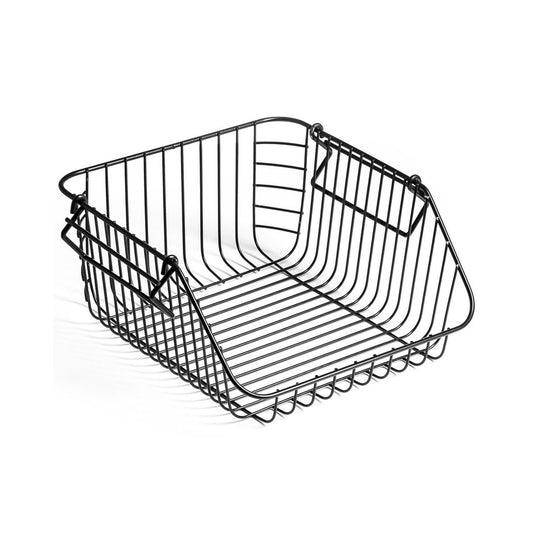 Kitchen Life Metal Basket Black