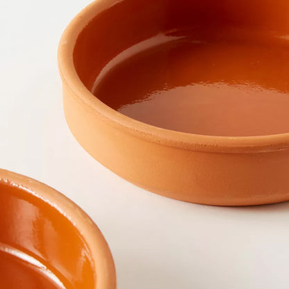 Excellent Housewares 2 Piece 450ml Terracotta Ramekins Set Brown