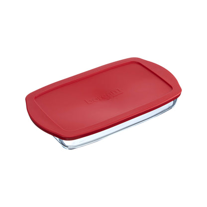 Borcam Rectangular Casserole with Lid Clear