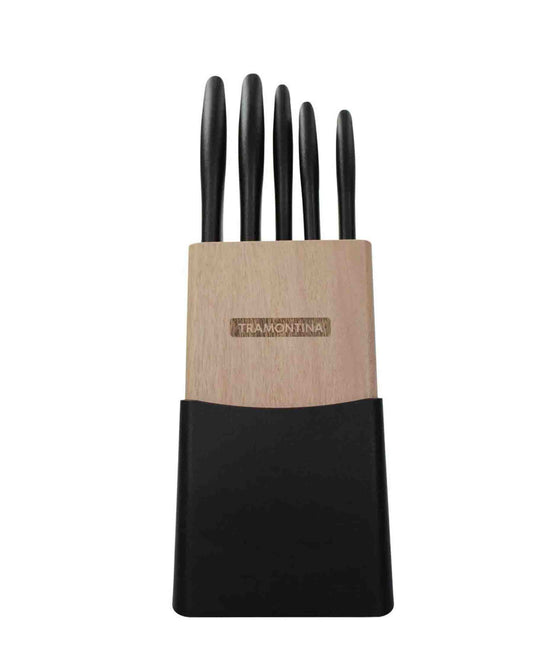 Tramontina 6 Piece Plenus Knives Set - Black