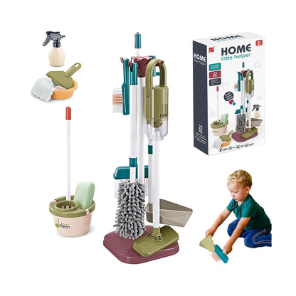 23 Piece Home Little Helper Cleaning Stand Set Green