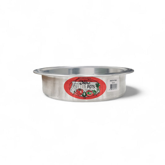 Kitchen Life 24cm Aluminium Fish Pot Silver