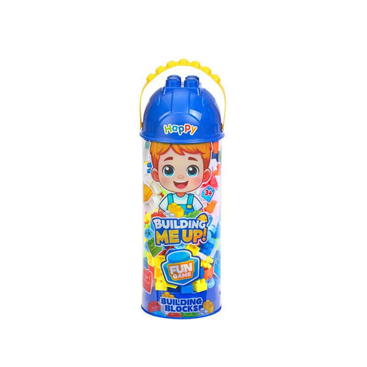 260 Piece Building Me Up Building Blocks Bottle Blue