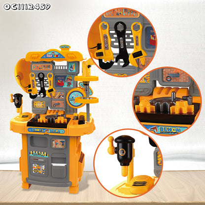 27 Piece Multifunctional Tool Stand Play Set Yellow