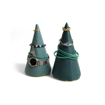 Antalya Cone Shaped Jewellery Organiser Dark Green