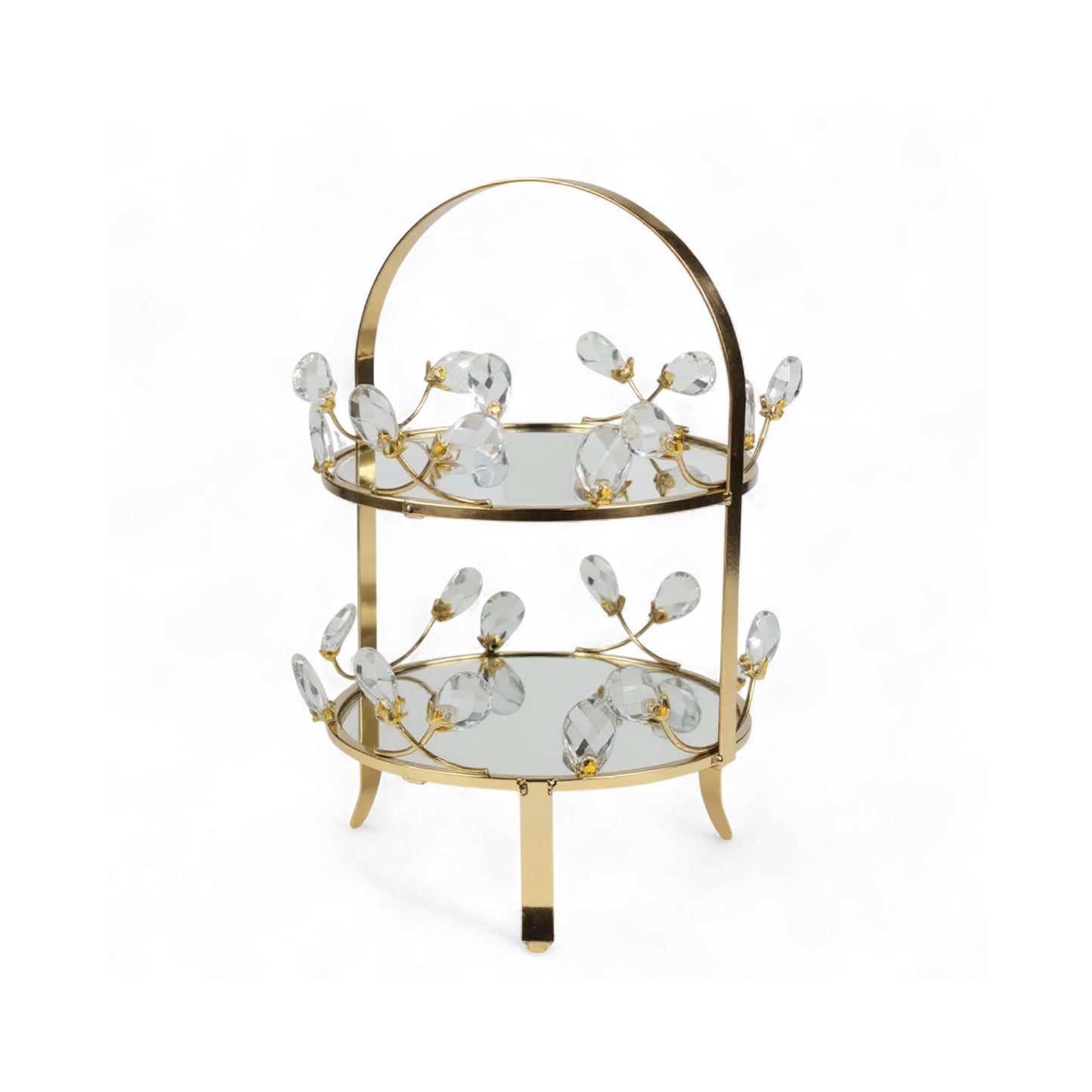The Venice 2 Tier Cake Stand Gold