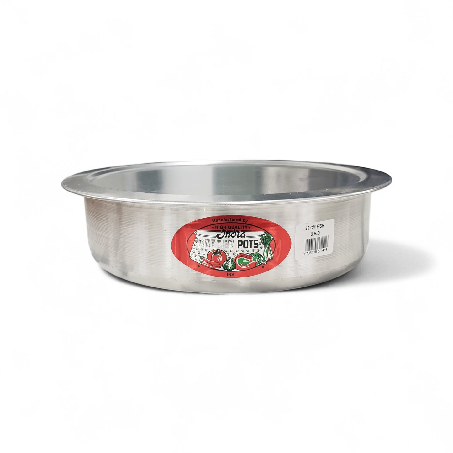 Kitchen Life 30cm Aluminium Fish Pot Silver