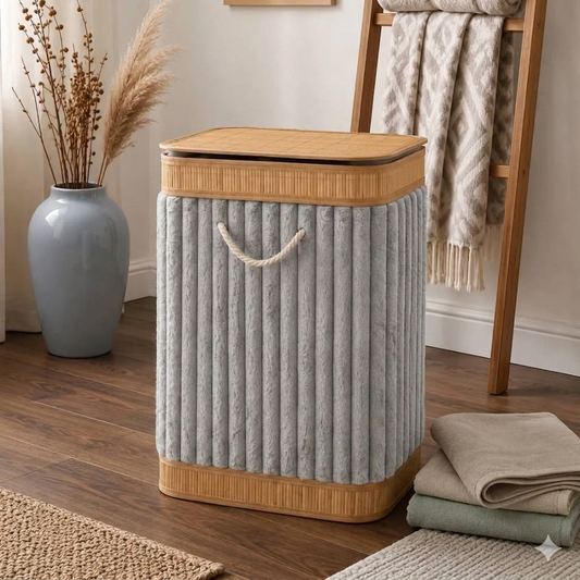 CH Rectangular Laundry Storage Light Grey