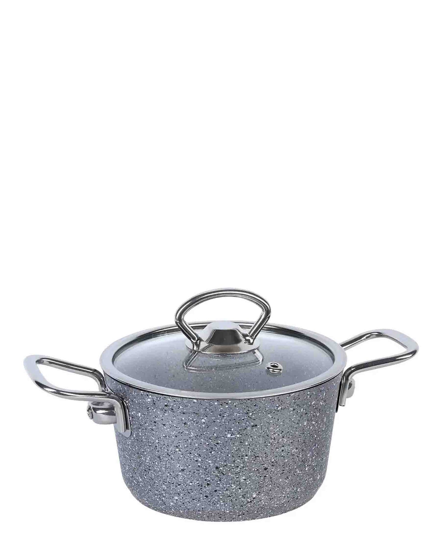 OMS Non Stick 16cm Deep Granite Casserole - Grey