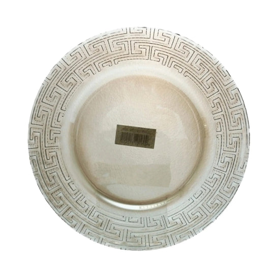 Kitchen Life Versace 21cm Round Smoked Plate Gold