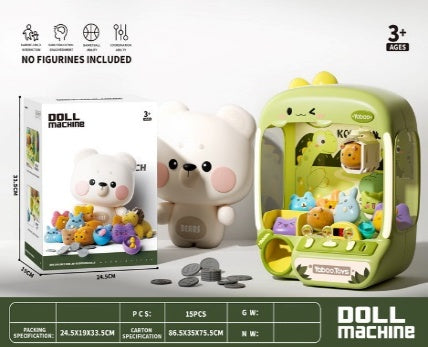 Dinosaur Claw Doll Machine Green