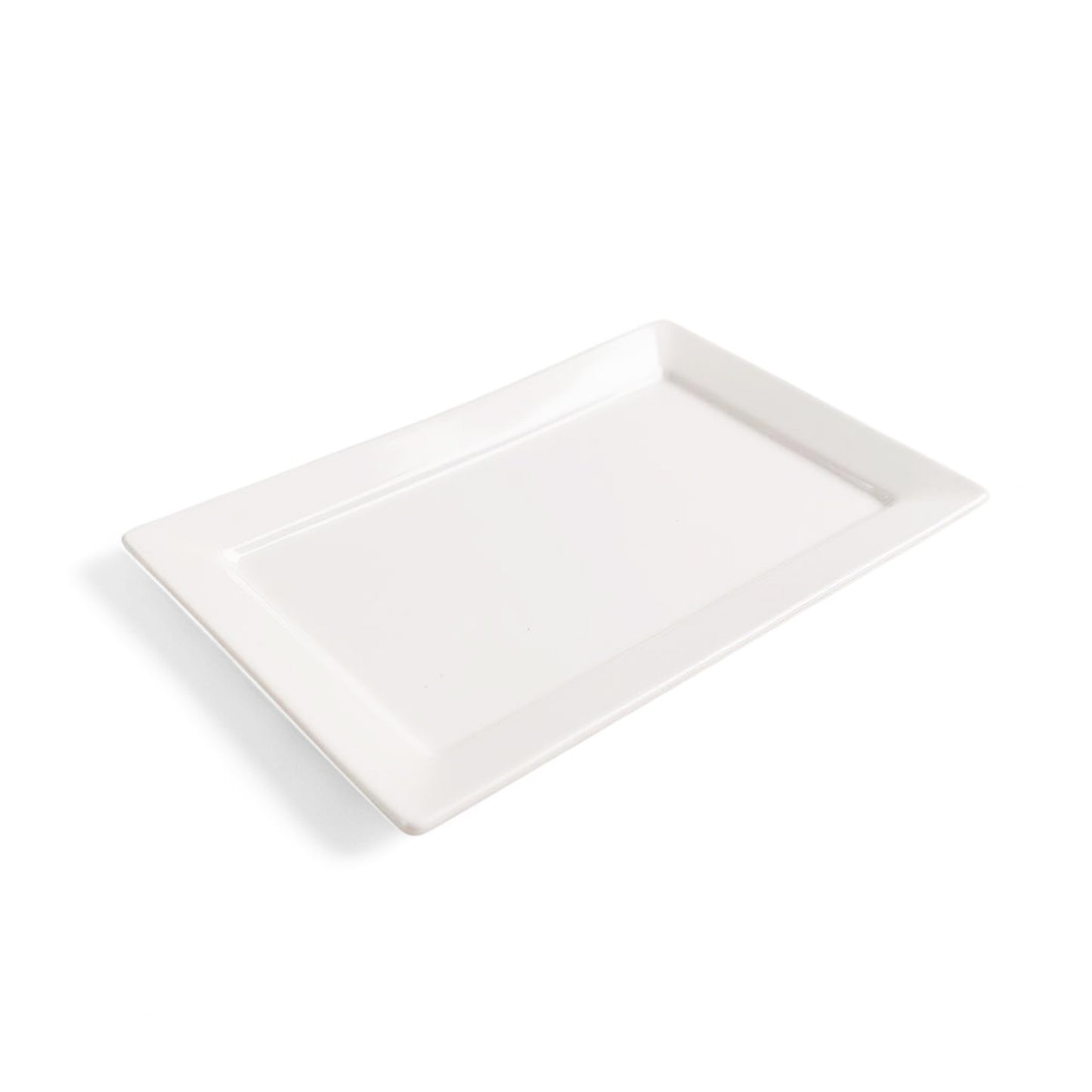 Kitchen Life 25.5cm Ceramic Rectangular Serving Platter White