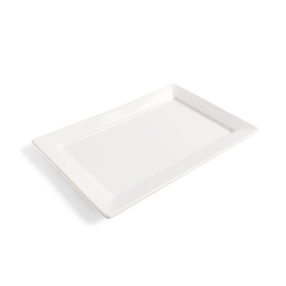 Kitchen Life 25.5cm Ceramic Rectangular Serving Platter White