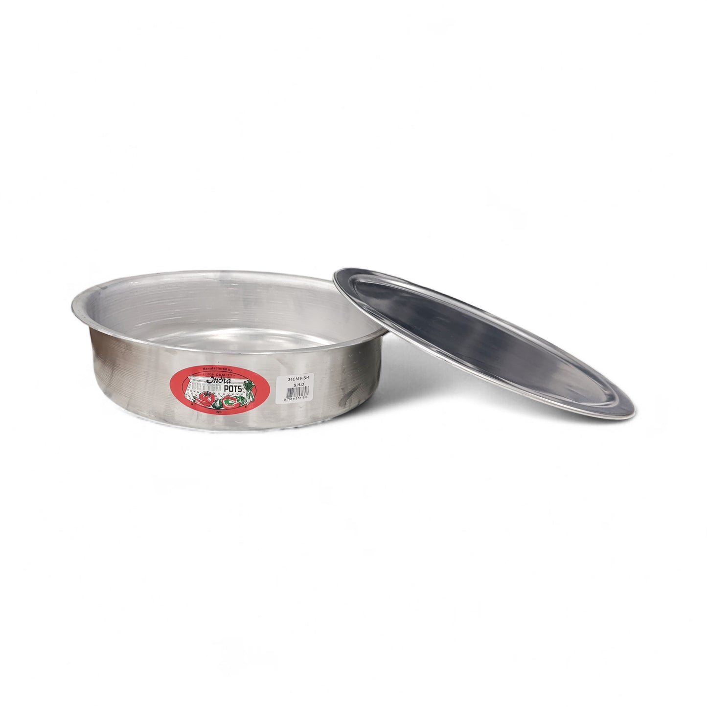 Kitchen Life 34cm Aluminium Fish Pot Silver