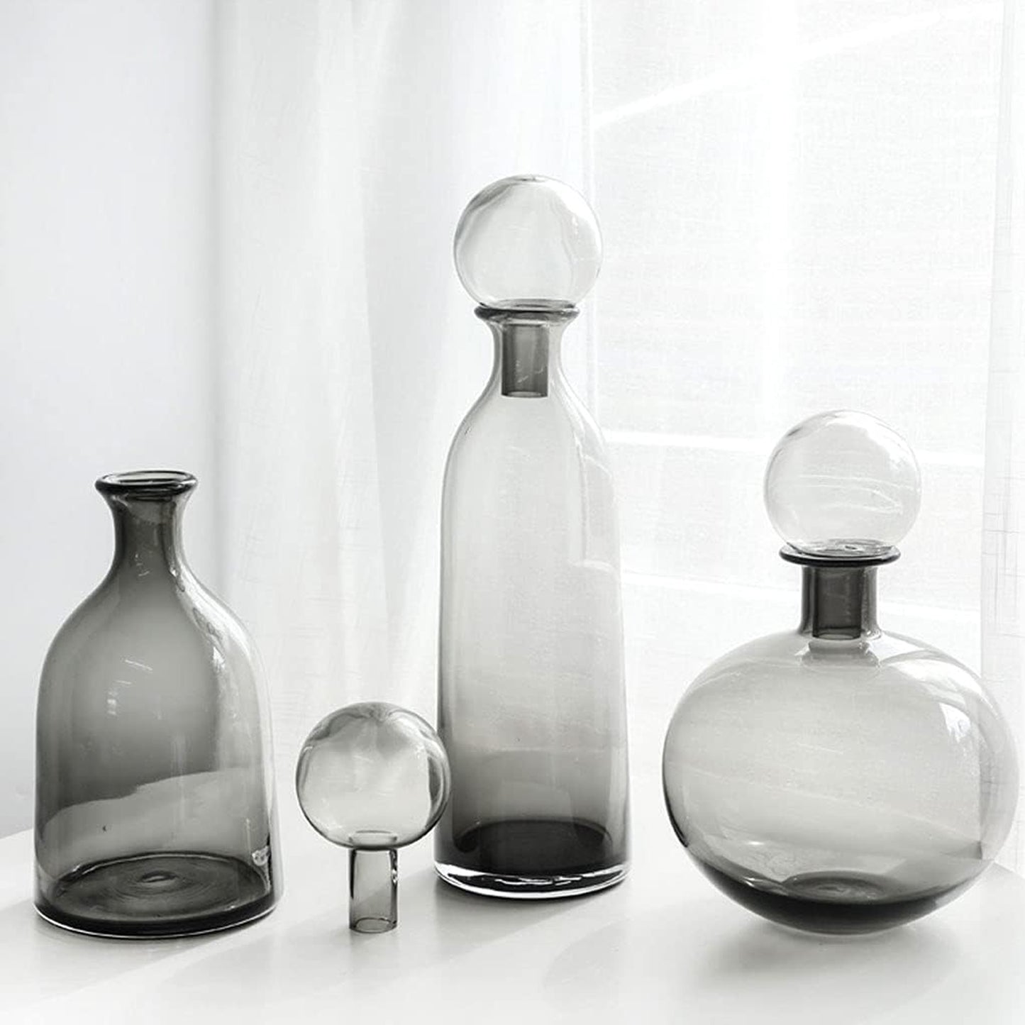 Kitchen Life 13 x 43cm Glass Decanter Smoke