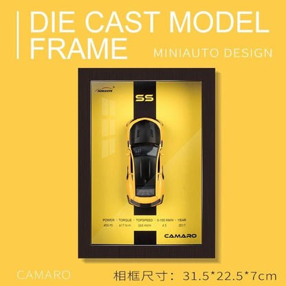 Die Cast Car Model Frame Yellow