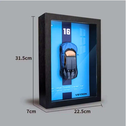 Die Cast Car Model Frame Blue