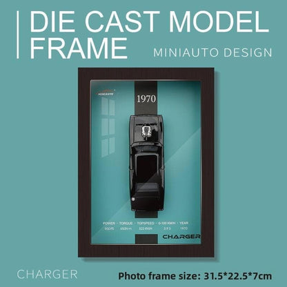 Die Cast Car Model Frame Black
