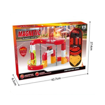 DIY Magnetic Fire Truck Multicoloured