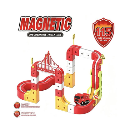 DIY Magnetic Fire Truck Multicoloured