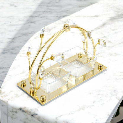 Milano 3 Piece Dessert Server Gold