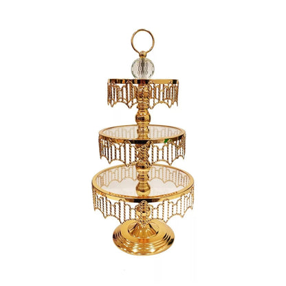 Milano 3 Tier Cupcake Stand Gold