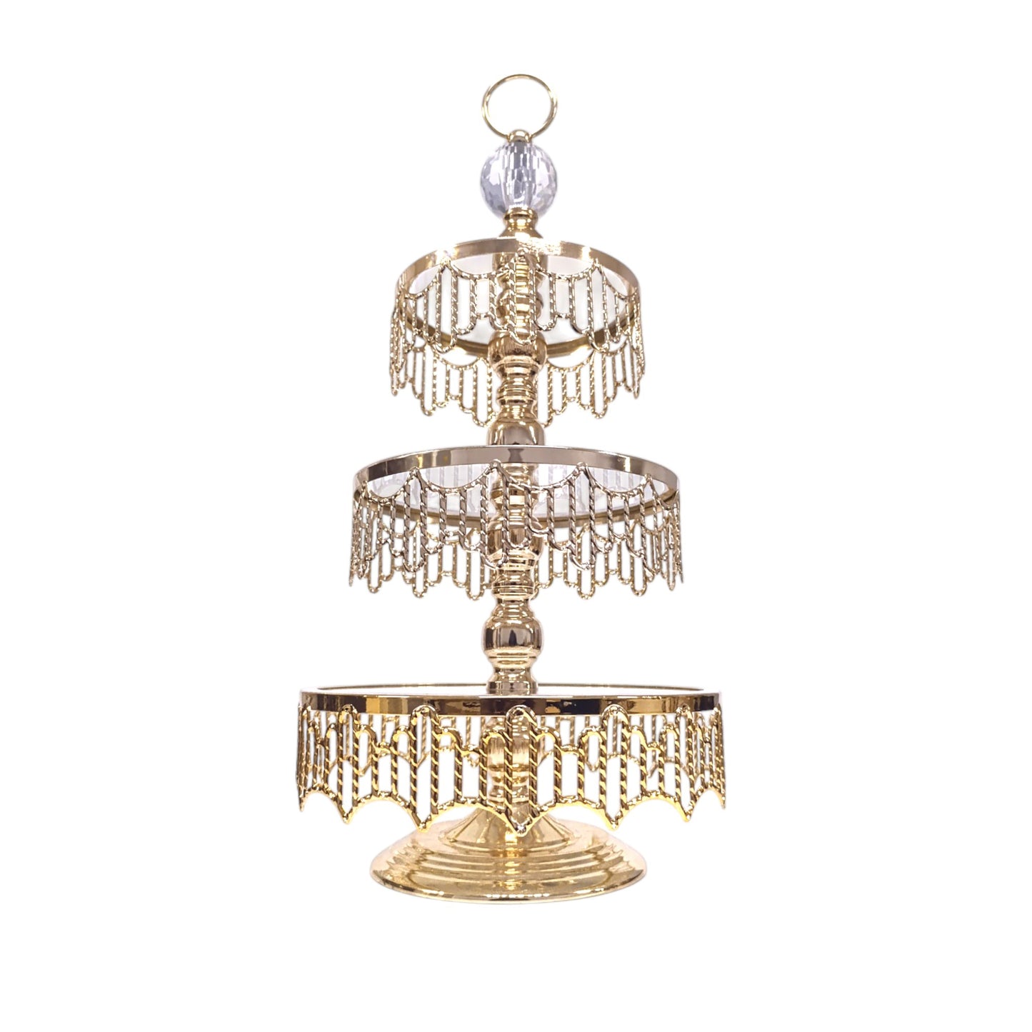 Milano 3 Tier Cupcake Stand Gold