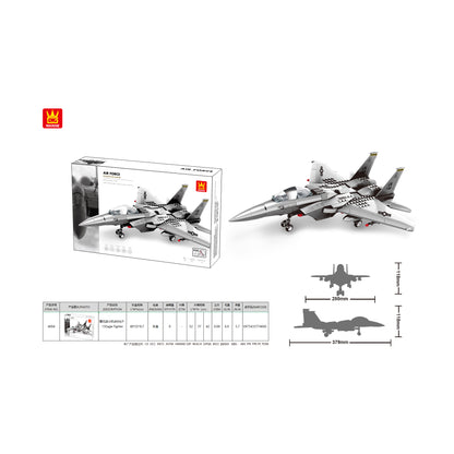 Wange Air Force Intercepter Fighter 223 Piece Building Block Set