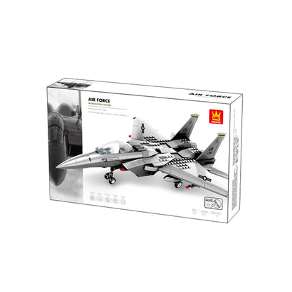 Wange Air Force Intercepter Fighter 223 Piece Building Block Set