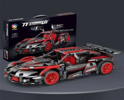527 Piece Technique Racing Car Building Block Set Black