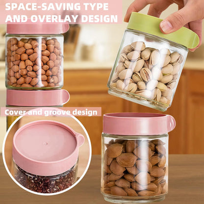 Kitchen Life 4 Piece Canister Set Multicoloured
