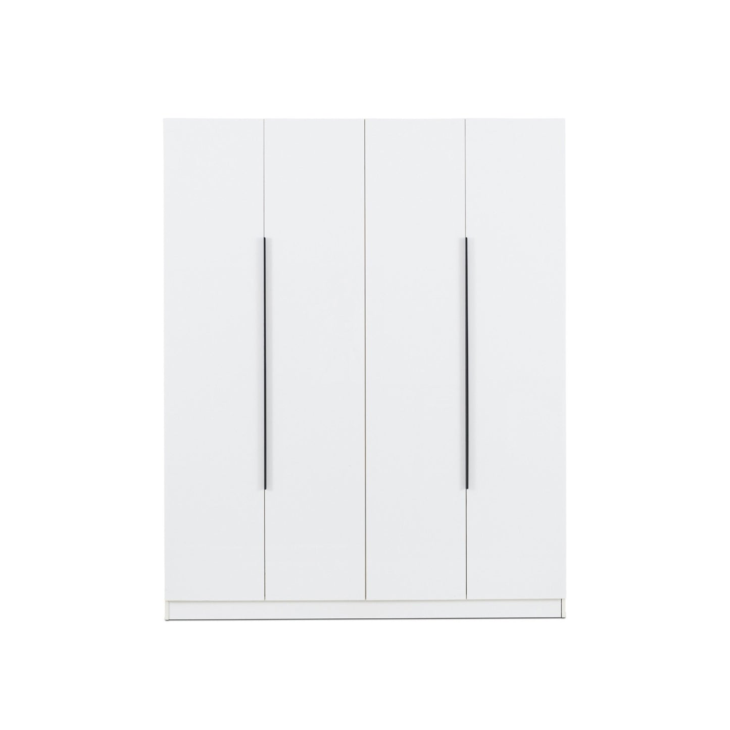 4 Door High Gloss Wardrobe White