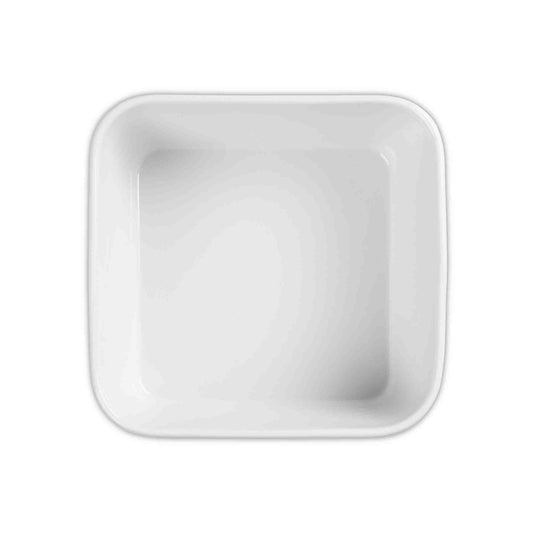 Blue Wave 14.5cm Contemp Square Cereal Bowl White