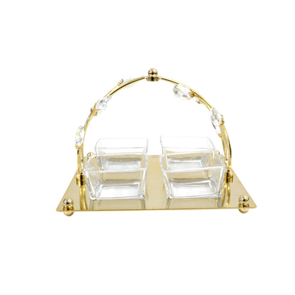 Milano 5 Piece Dessert Server Gold