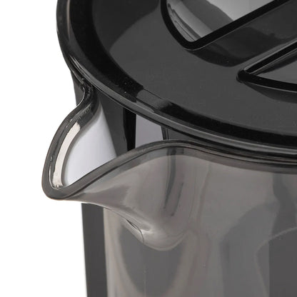 Five 1.95Lt Square Pitcher with Lid Charcoal