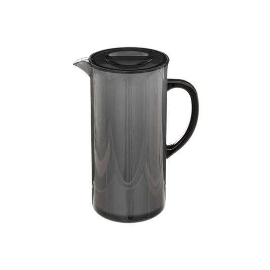 Five 1.95Lt Square Pitcher with Lid Charcoal