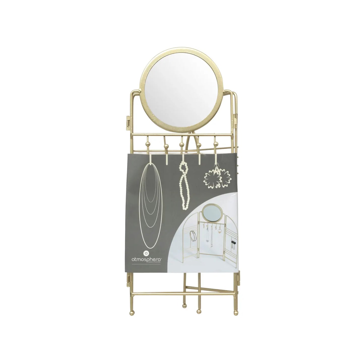 Atmosphera Feel Metal Jewellery Holder Gold