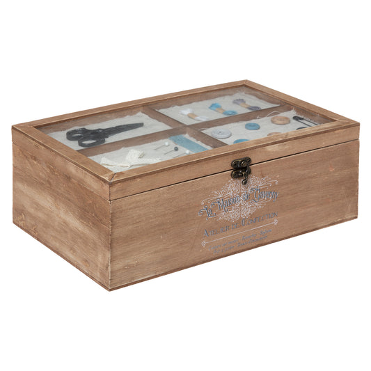 Atmosphera Sewing Box Brown